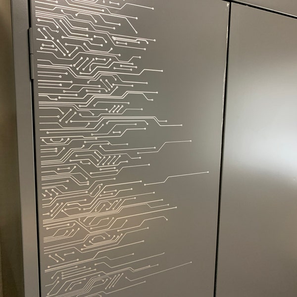 Circuit Board Wall Decal, Technology Vinyl Wall Art Decals, Gamer Room ...