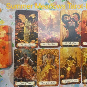 Summer Meadows Tarot • 78-card Deck • Sun-drenched Fields