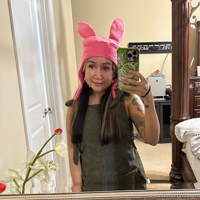 Louise Bunny Ear Hat with hair | Sticker