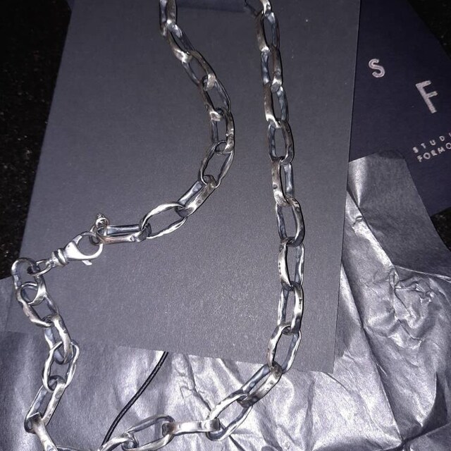 Sterling Silver Chain - Handmade Chain Necklace, Modern Raw Sterling Silver Chain - Handmade Chain Necklace, Modern Raw