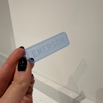 Personalised FROZEN KEYRING KEYCHAIN GIFT ANY NAME SCHOOL BAG TAG