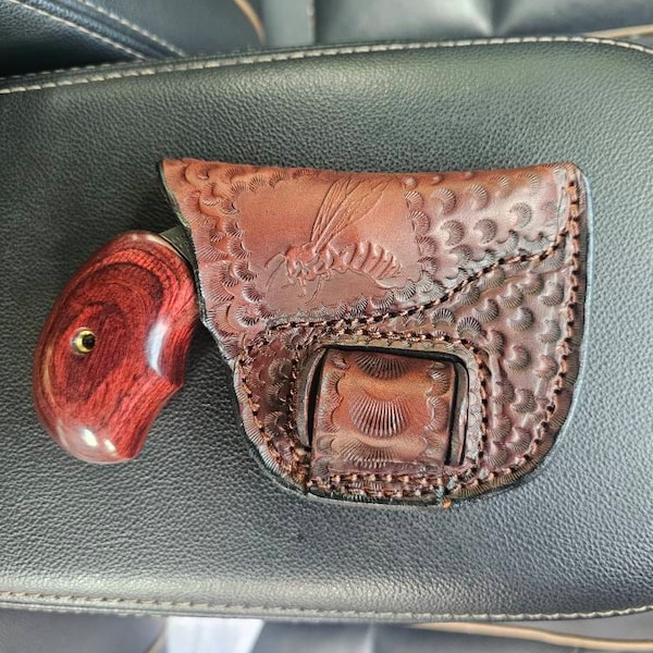 Holster for North American Arms 22 Mag... OWB Right Side Belt Clip. Tan