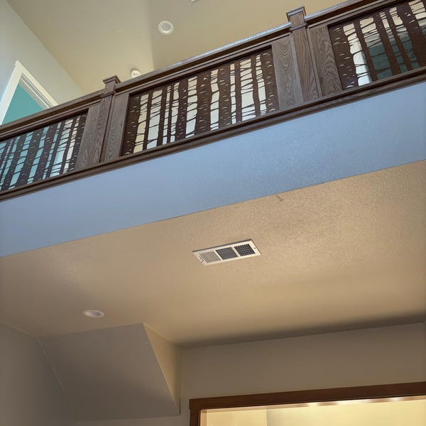 Birch Tree Railing Insert, Metal Panel, Decorative Metal Panel, Deck ...