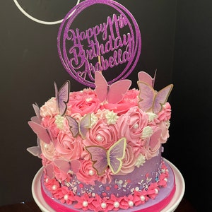 Any Number Custom Birthday Cake Topper 18th Cake Topper - Etsy