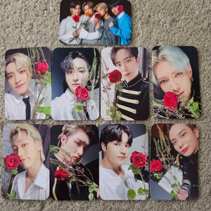 ATEEZ Flower Photocard Set - Set of All 8 Members - (lomocards