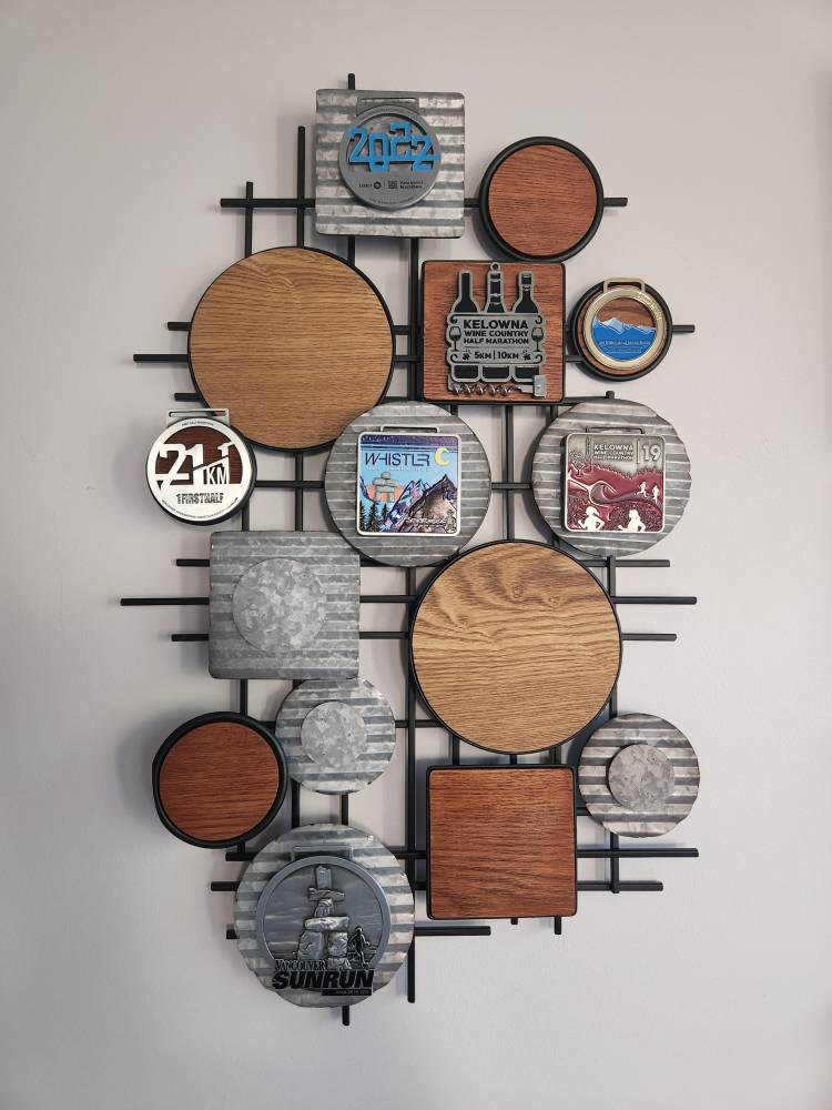 Running Medal Display Medal Display Runner Creative Wall Art Hanger Hangers Holders  Collectible display DIY Wall Display DIY Wall art
