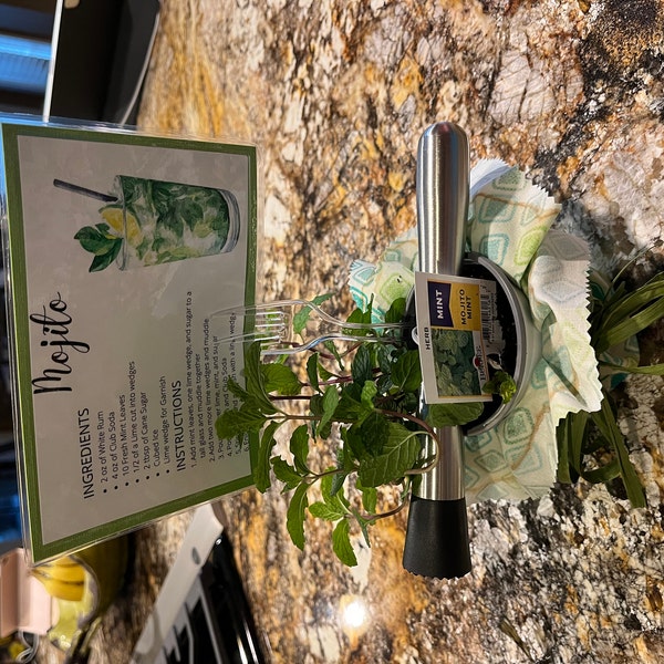 Mint Julep Recipe Card Printable Cocktail Art (digital Download) Etsy