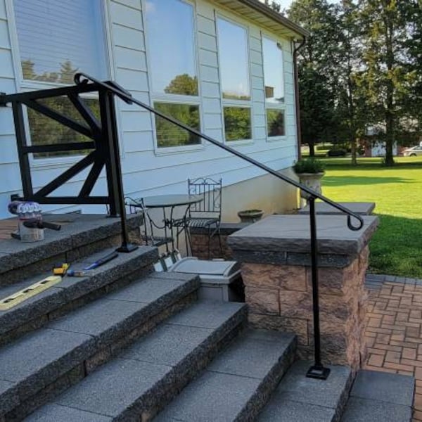 6' Six Foot Stair Railing Handrail Ornamental Crown Molding With Posts ...