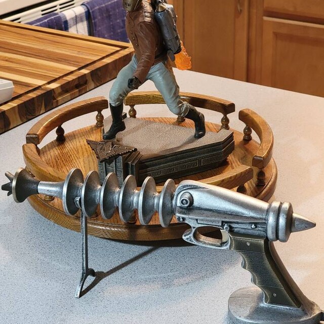 Ray Gun - Item #9200, Cast Aluminum and Bronze, With Spring