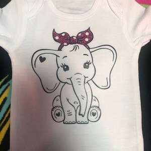 Free Free 302 Baby Elephant With Bow Svg SVG PNG EPS DXF File