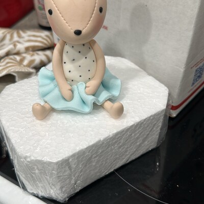 Safari Baby Animals Fondant Cake Topper, Jungle Animals Figurine, Baby