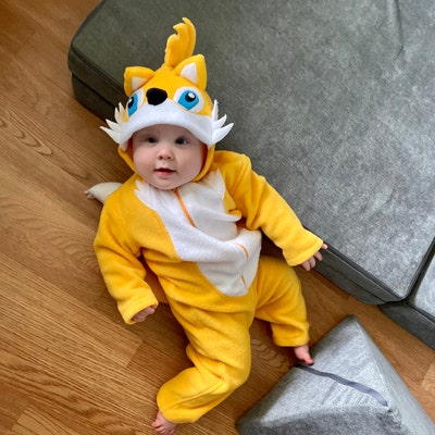 Sonic Tails Onesie Age 1-7 /tails Gift/sonic / Children's Sonic the ...
