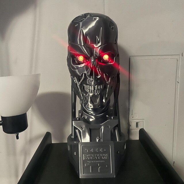 3Dプリント LED ターミネーターヘッド T800 T2 バストヘッド コスプレ