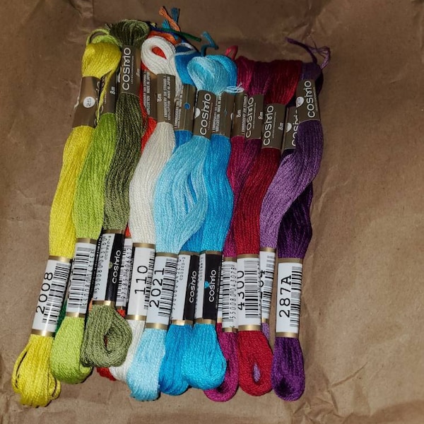 COSMO Embroidery Floss / Cosmo Thread Full Set 500 Colors / COSMO ...