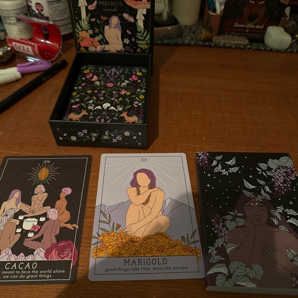 Flowers and Feelings Oracle Deck - Moon Witch Series - Etsy