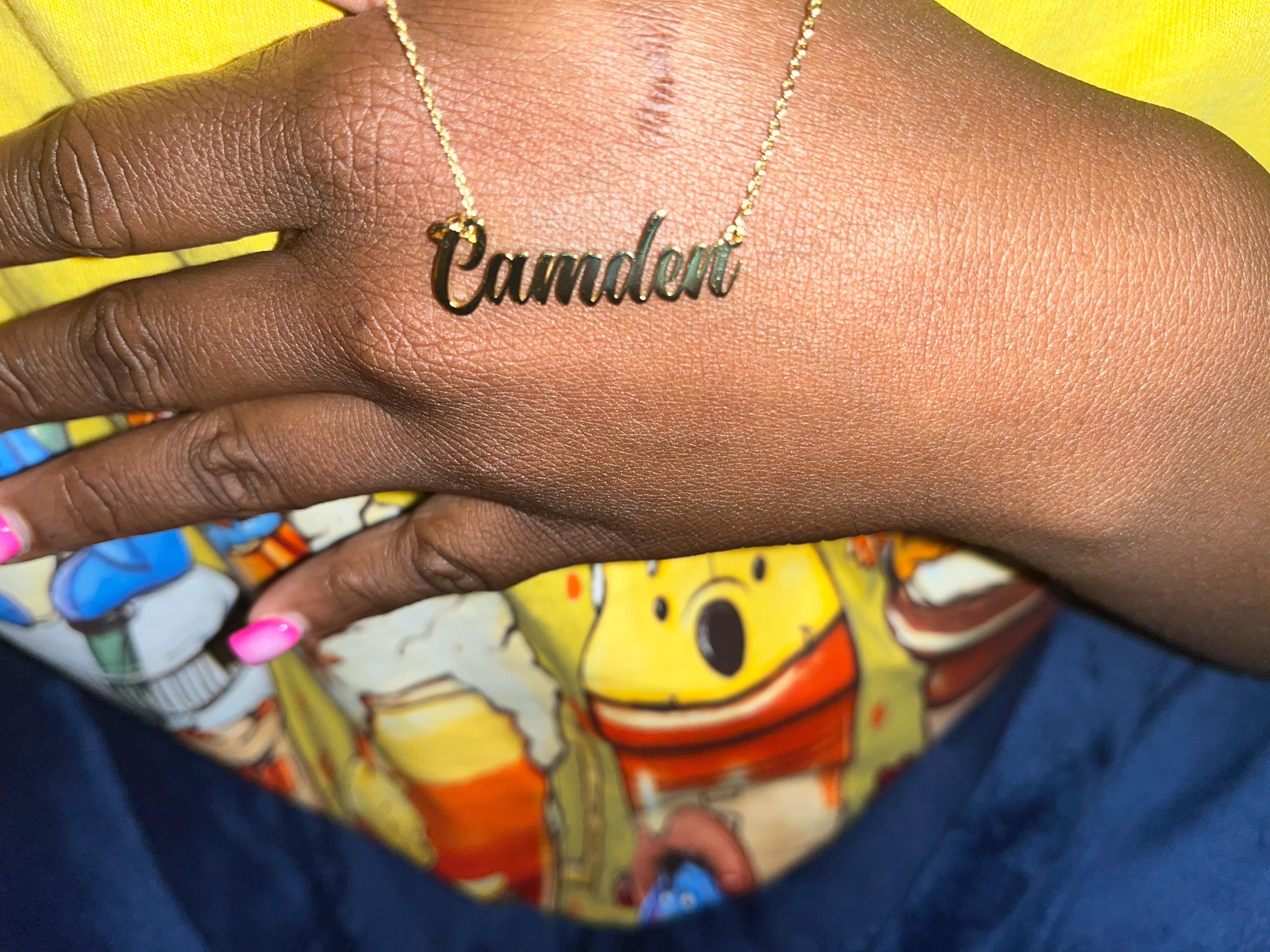 Benutzerdefinierte Namenskette, 18 Karat vergoldete Namenskette, personalisierte Namenskette, Geburtstagsgeschenk für sie, Muttertagsgeschenk, Geschenk für Mama