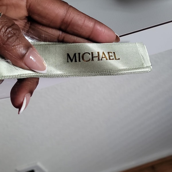 Ribbon Name Tag Place Card for Wedding Bridal Shower Christmas Party ...