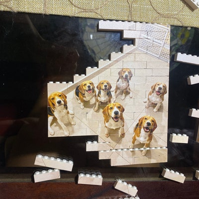 144 Pieces Photo Custom Building Block, Jigsaw Puzzle, Picture Puzzle ...