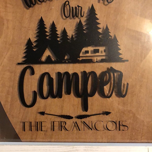 Camping SVG Camper SVG Family Name SVG Mailbox Monogram Svg Split ...