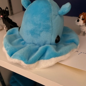 Flapjack Octopus Plush Blue S 