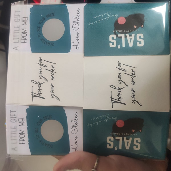 Scratch Cards Fully Custom & Can Be Personalised With Logo, Social ...