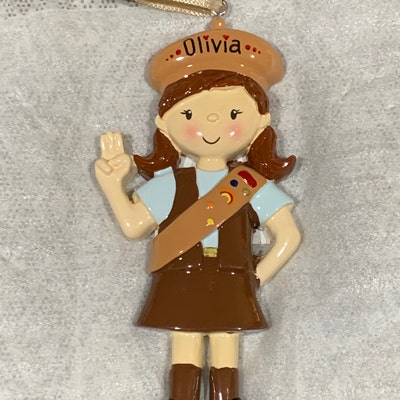 Scout Ornament, Girl Scout Ornament , Scout Personalized Ornament ...