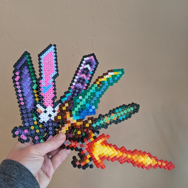 Terraria Magnet Accessory Terraria Swords Perler Beads Art, Handmade Pixel Art, Magnet, Accessory ...
