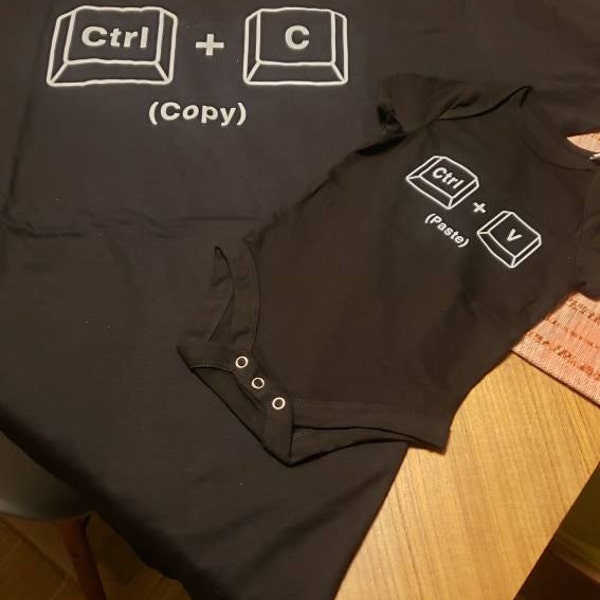 Copy Paste Matching Shirt Set – Father and Baby Gift - Etsy