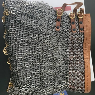 Cappuccio In Maglia Di Ferro Medioevale Coif A V - Per Rievocazione Storica, LARP E Cosplay