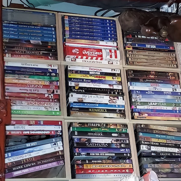Regular Size Dvd Dvd Storage Crate Holds 12 Normal Sized Dvd Cases. - Etsy