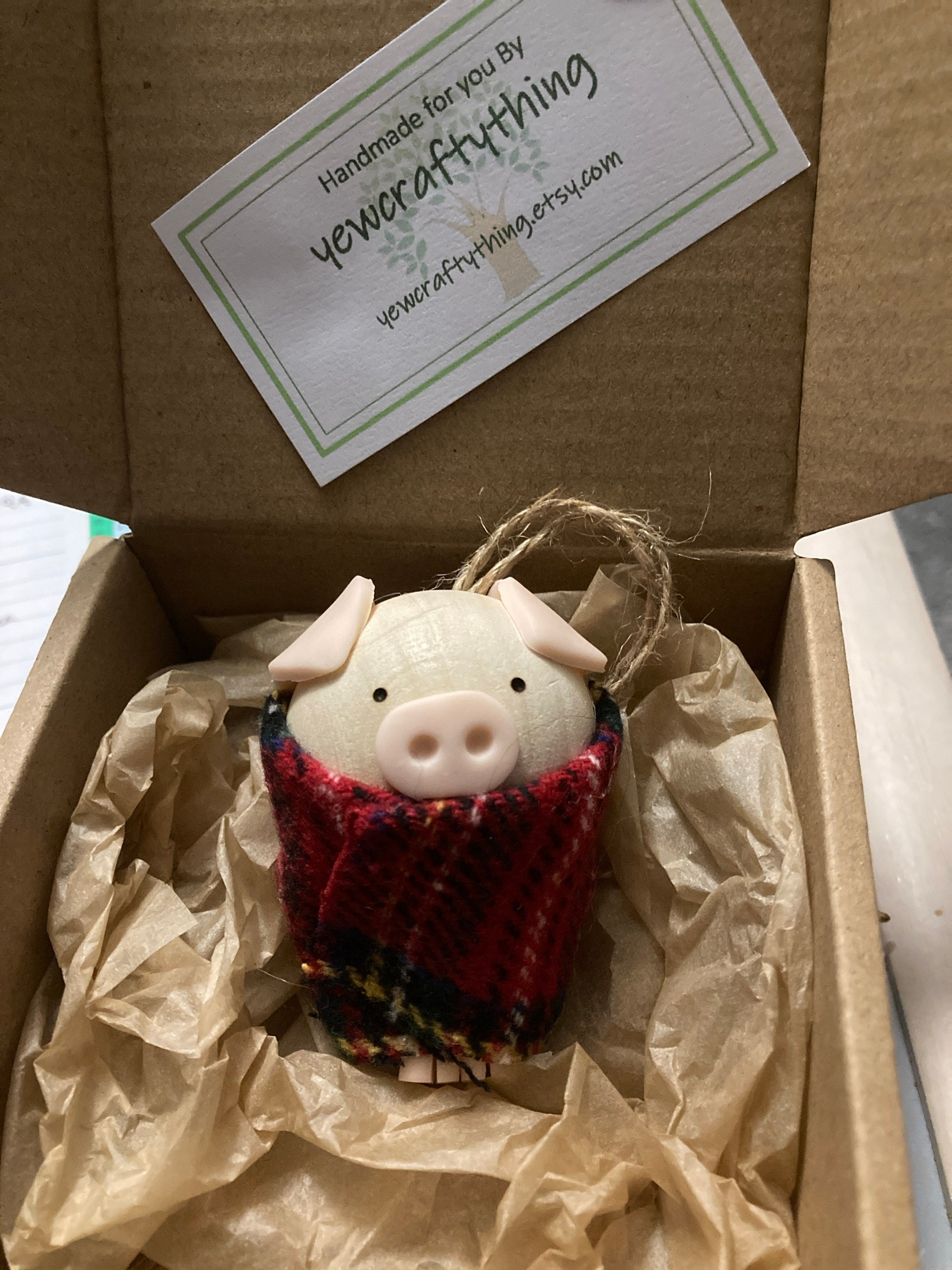 Pigs in blankets Christmas decoration, Christmas ornament, Tree decoration, Christmas decor, Christmas tree, vegan gift, pig lover