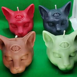 Moule Mystique De Silicone De Tete De Chat 3d Moule De Etsy