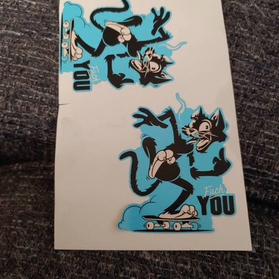 Rat Vintage Style Vinyl Decal Sticker Hot Rod Alley Rat Rod Motorcycle ...