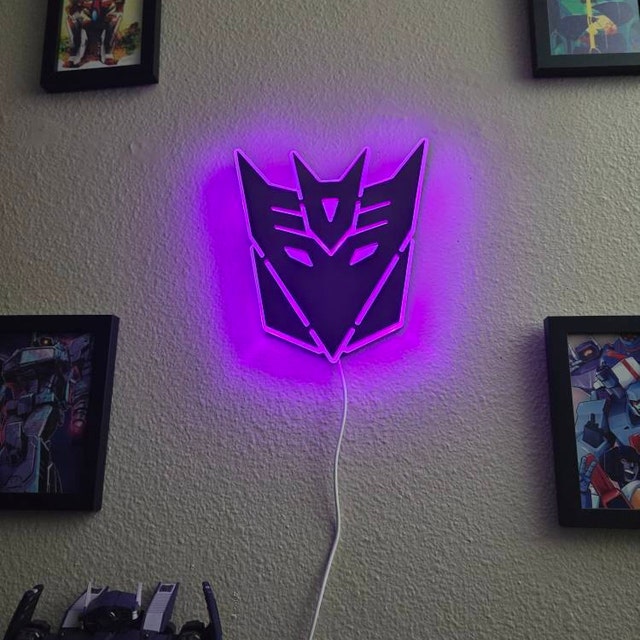 Decepticons Sign , Neon Like , LED , Wall Decor, Night Light Decepticons Sign , Neon Like , LED , Wall Decor, Night Light