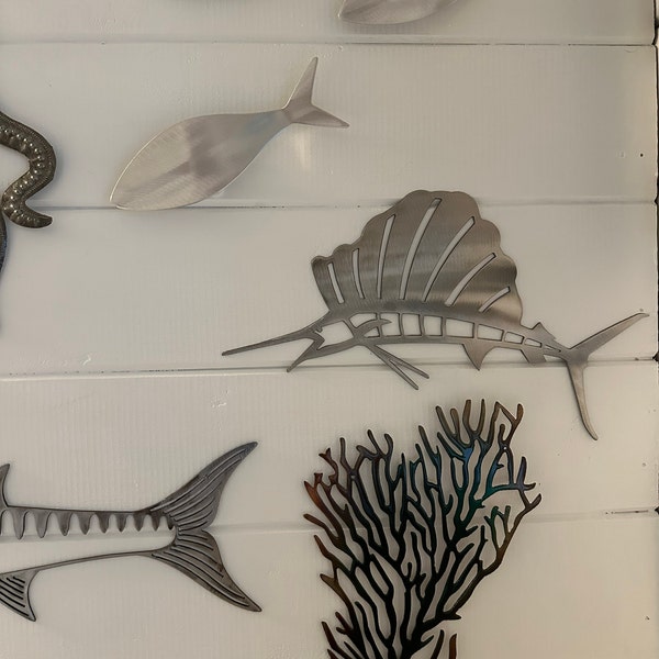 Scallop Shell Metal Wall Art Skilwerx 9 X 9 Nautical