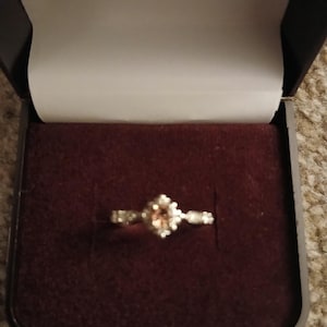 Sterling Silver FreshWater Pearl Ring for Women , Dainty Pearl Ring ,June Birthstone Ring,  Minimalist Pearl Ring , Personalized gift .