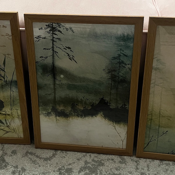 Japanese Wall Art Set of 3 Prints · Japanese Art Print · Japandi Decor ...