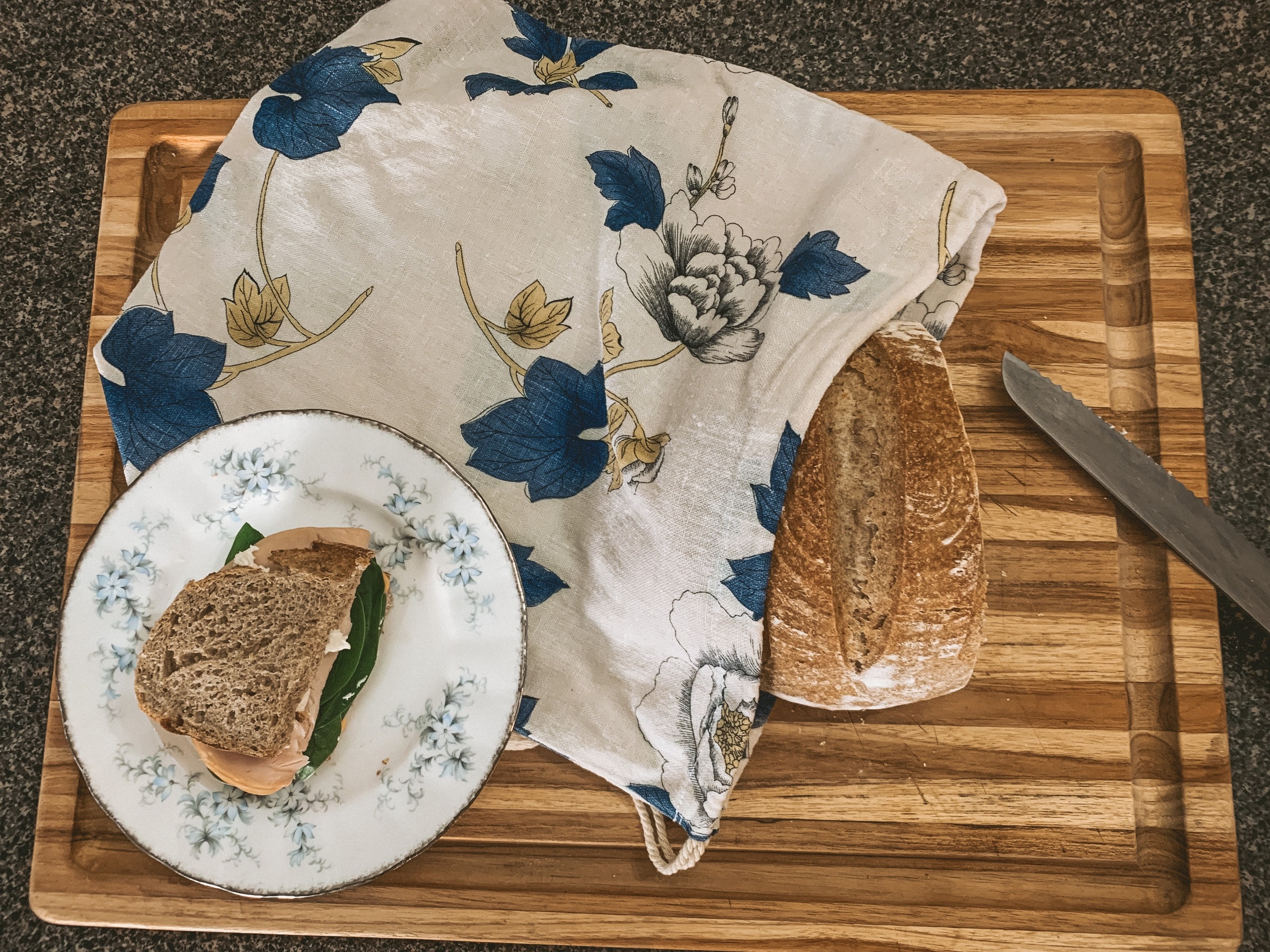 Linen Bread Bag, Bread Bag for Homemade Sourdough Bread, Reusable Produce Bag, Food Storage, Made in USA, Bread Baker Gift