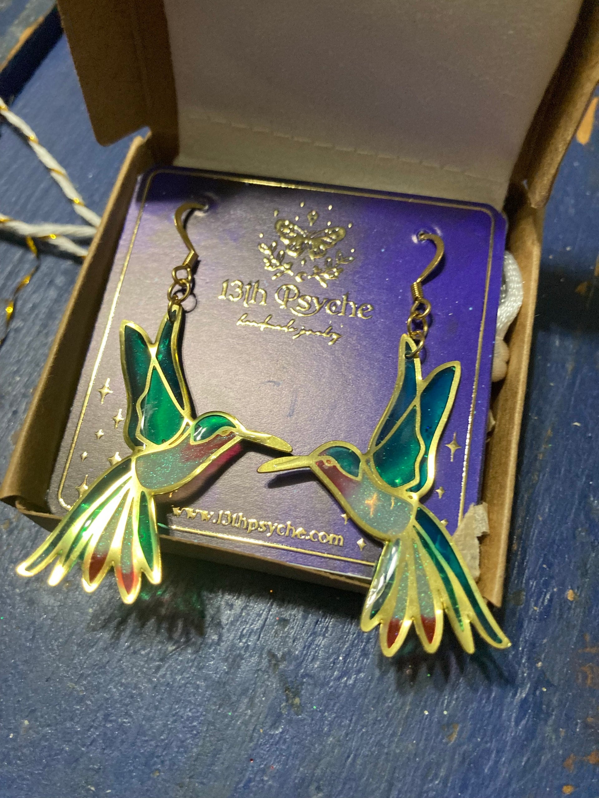 Hummingbird earrings Nature inspired, fairycore, bird earrings, hummingbird jewelry, fairy earrings, botanical earrings, Statement Earrings