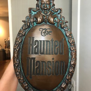 Haunted Mansion Attraction Plaque - Etsy