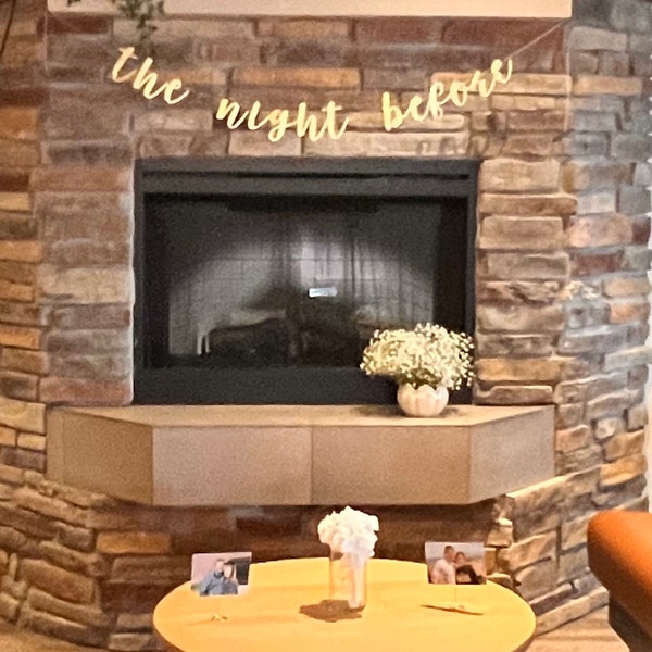 The Night Before Banner, Wedding Rehearsal Dinner Decor, Modern ...