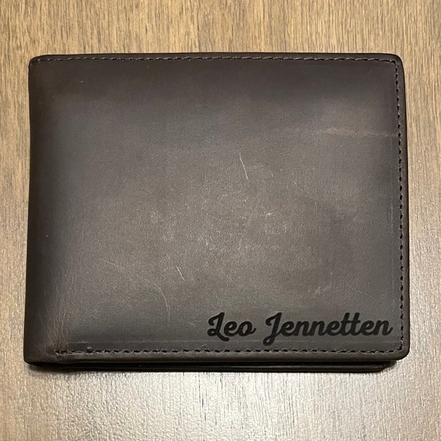  REMFACIO Custom Mens Wallets Photo Engraved Leather