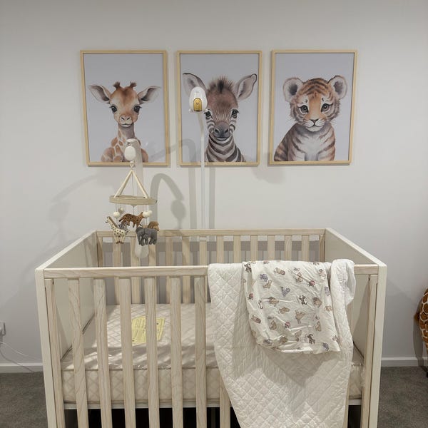 Safari Nursery Decor, Choose Your Set of 3 Watercolor Animal Prints ...