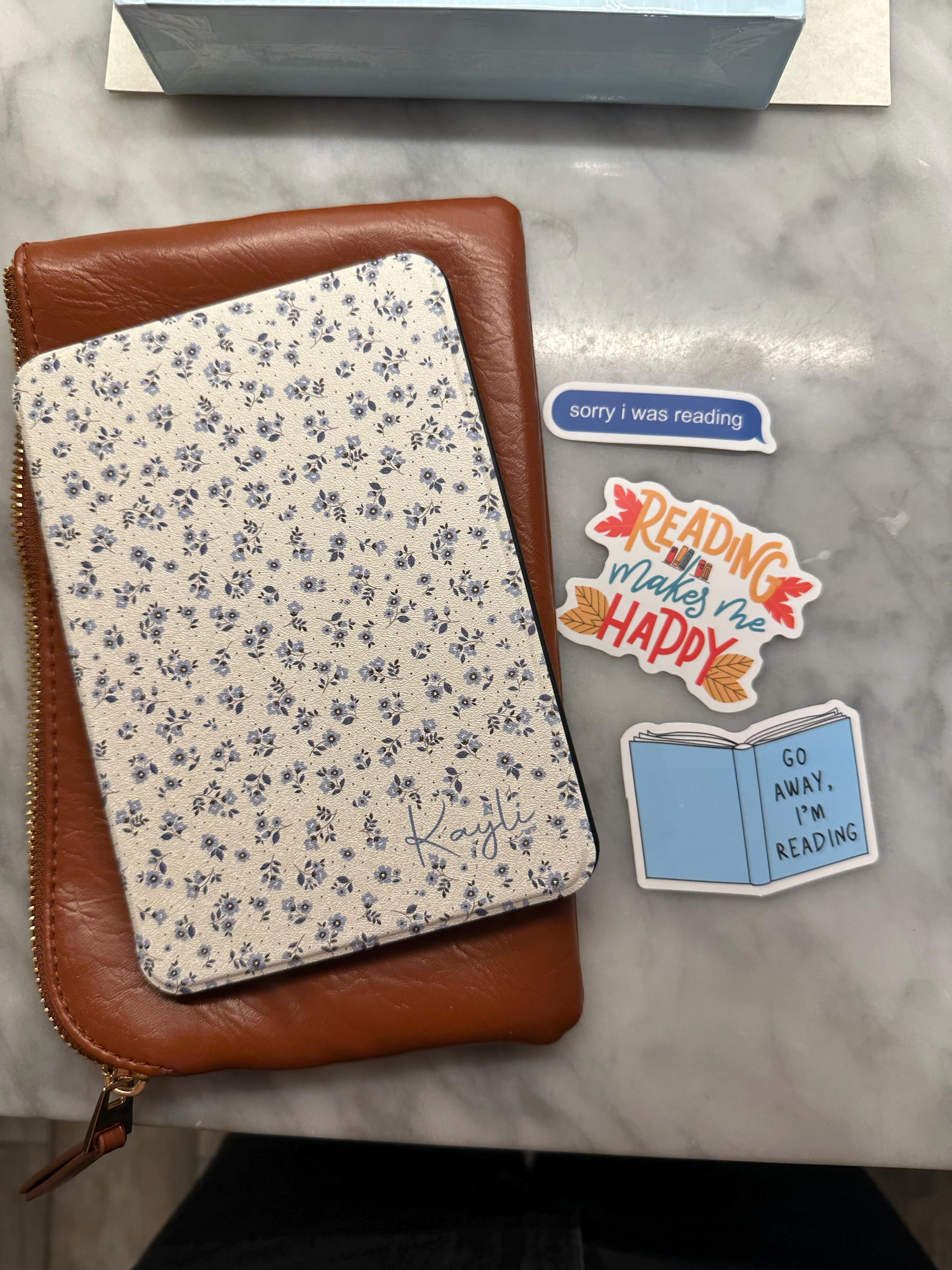 Floral Kindle Case with Strap 2024 Kindle Colorsoft Case Cover Paperwhite 12th 7-inch Kindle Oasis 11th Kobo Auto Wake Free Personalization