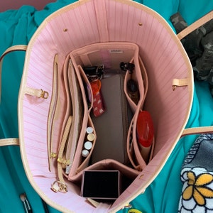 DGAZ Handtaschen Organizer Einsatz für LV Neverfull PM/MM/GM Taschen, Seide  Tasche in Tasche Organizer, Luxus-Handtaschen & Tote Innentaschen (Weinrot,  GM) : : Fashion