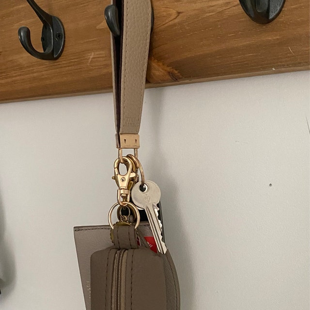 Genuine Leather Wristlet Keyring / Key Fob / Keychain Wrist Genuine Leather Wristlet Keyring / Key Fob / Keychain Wrist