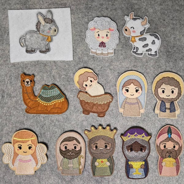 ITH Mylar Nativity Story Finger Puppets and Quiet Book- in the Hoop ...