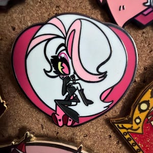 PRE-ORDER Losin'streak Angel Dust Enamel Pin and Standee Hazbin