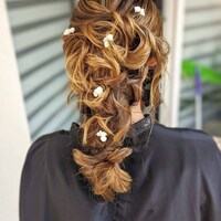 LOHGOU Braut-Haarkamm Mit Perlen & Blume – Floraler Haarschmuck Für Hochzeit, Abend Oder Alltag