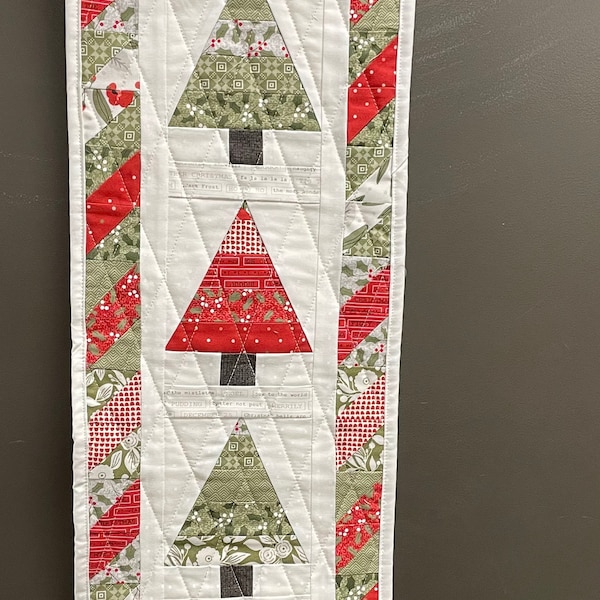 Wee Three Trees Mini Quilt PDF Pattern, Christmas Tree Mini Quilt ...